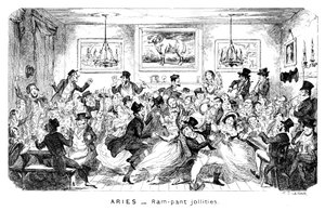 Aries - Ram-pant vrolijkheden, 19e eeuw door George Cruikshank