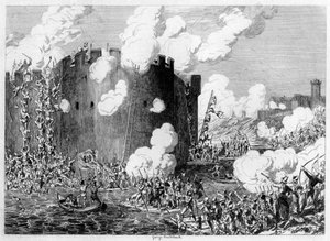 Aanval op de Koperen Berg door Lord Guilford Dudley, 1554, 1840