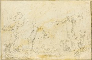 Komische scène III door George Cruikshank