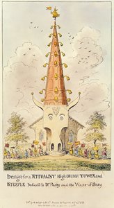 Ontwerp voor een Ritualistische Hoge Kerk Toren en Spits, opgedragen aan Dr. Pusey en de Pastoor van Bray, 1868