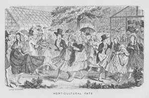 Tuinbouwlot, d.w.z. regen bij een feest door George Cruikshank