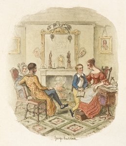 Illustratie voor "Oliver Twist" door George Cruikshank