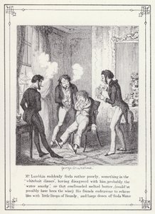 Illustratie voor Het Eigen Boek van de Vrijgezel, of De Voortgang van de Heer Lambkin (Gent) (gravure)