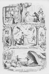 Illustratie voor The Pentamerone door George Cruikshank (gravure)