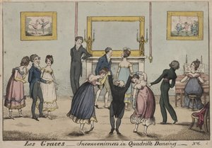 Les Graces, ongemakken bij quadrilledansen, 1817