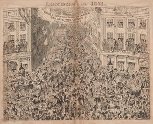 Londen door George Cruikshank