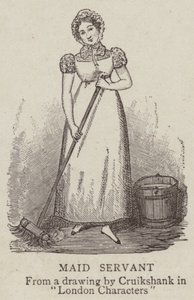 Dienstmeid door George Cruikshank