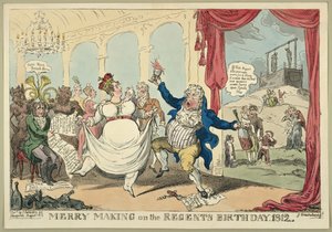 Feestvieren op de verjaardag van de regent, 1812