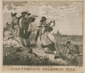 Vrijetijdsbesteding van Primrose Hill door George Cruikshank