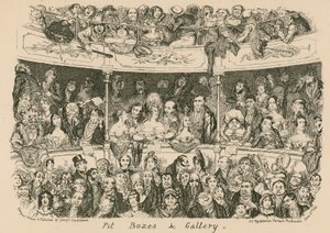 Put, dozen en galerij door George Cruikshank