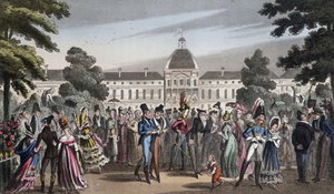 Promenade in de Jardin des Tuileries - in 