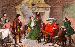 Scène uit Henery IV geschreven door Shakespeare door George Cruikshank