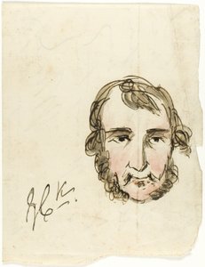 Zelfportret door George Cruikshank