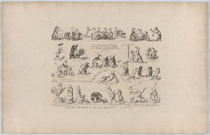 Enkele van de Drolleries van de Grote Tentoonstelling, 1851 door George Cruikshank