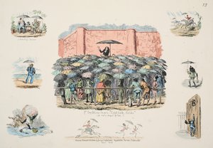 St. Swithuns Kapel Cold-bath velden, gepubliceerd 1833 door George Cruikshank
