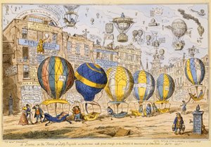 Taxi ballonnen, uitgegeven door G. Humphrey, 1825