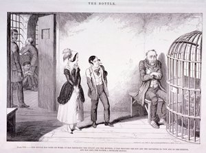 De fles door George Cruikshank
