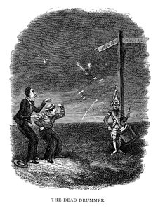 De dode trommelaar, 1840 door George Cruikshank