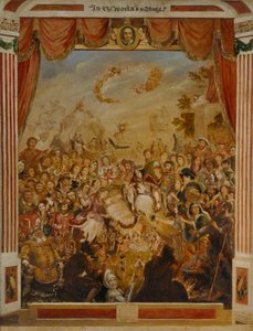 Het Eerste Optreden van William Shakespeare op het Podium van het Globe Theatre door George Cruikshank
