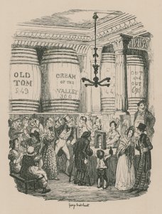 De Gin Winkel door George Cruikshank