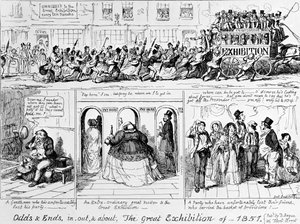 De Grote Tentoonstelling van 1851 in Hyde Park, Londen door George Cruikshank
