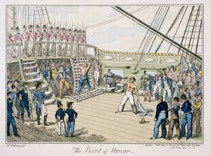 Het Punt van Eer, gepubliceerd 1825 door George Cruikshank