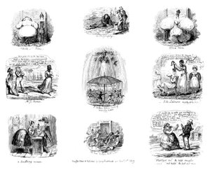 Verschillende Cartoons, 1829 door George Cruikshank