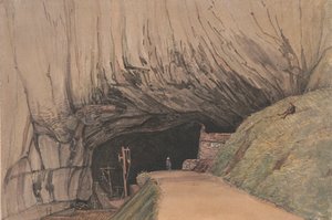 Ingang naar Peak Cavern, of Duivelsgat, Castleton