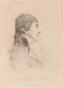 Portret van J.M.W. Turner, R.A., ca 1800 (ets) door George Dance