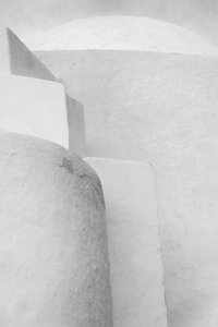 Witte architectonische rondingen