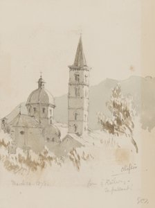 Alassio, vanaf de spoorweg, En Passant!, 12 maart 1878 door George Douglas Tinling