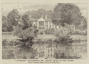 Riverside, Wallingford, het Huis van de heer Leslie aan de Theems door George Dunlop Leslie