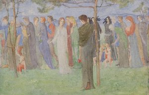 Een Processie, c.1898 door George Dutch Davidson