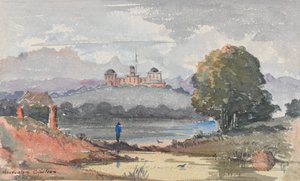 Observatorium, Kaapstad. De residentie van Sir J Maclear, c.1859-62 door George E.L.S. Sanford