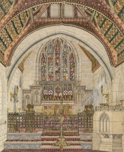 Ontwerp voor Polychromatische Decoratie van een Kerk door George Edmund Street