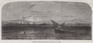 Zonsondergang in de Middellandse Zee door George Edwards Hering