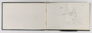 (Schetsboek) Hoek van kasteel bij Aigle door George Elbert Burr