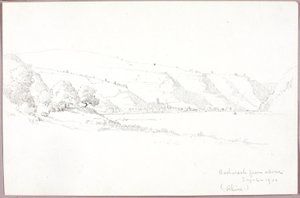 Bacharach van boven (Rijn)