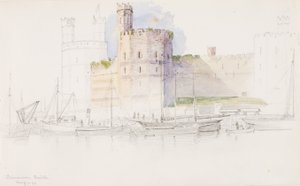 Kasteel van Caernarvon door George Elbert Burr