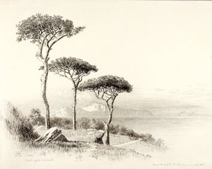Capri vanuit Sorrento door George Elbert Burr
