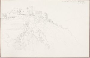 Kasteel Rheinfels, St. Goar door George Elbert Burr