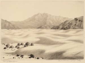 Duinen bij Palm Springs, Californië (nr.2) door George Elbert Burr