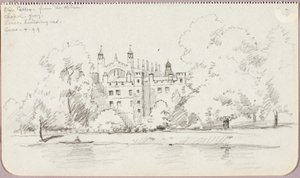 Eton College vanaf de rivier door George Elbert Burr