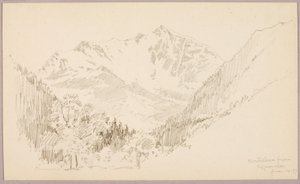 Monte Rosa van Ceppomorelli door George Elbert Burr