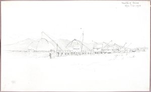 Monding van de Arno door George Elbert Burr