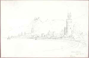 Oberwesel door George Elbert Burr