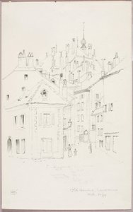 Oude huizen, Lausanne