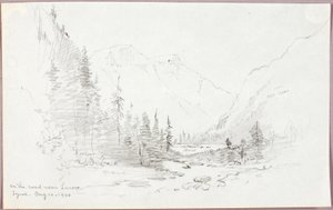 Op de weg bij Landro, Tirol door George Elbert Burr