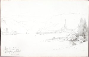 Rijn onder St. Goar door George Elbert Burr