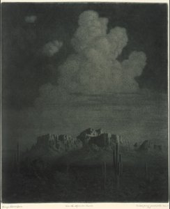 Superstition Mountain, Apache Trail, Arizona, rechts [nr. 2] door George Elbert Burr